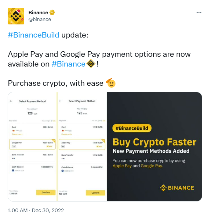 buy crypto with apple pay on binance